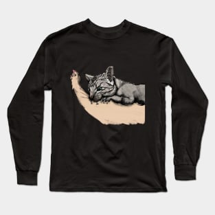 bite cat Long Sleeve T-Shirt